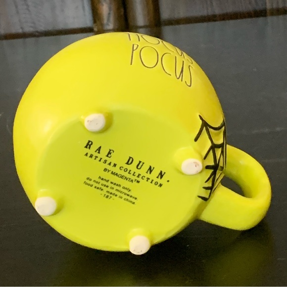 Rae Dunn HOCUS POCUS Cauldron Mug with Spider Web - Picture 9 of 9